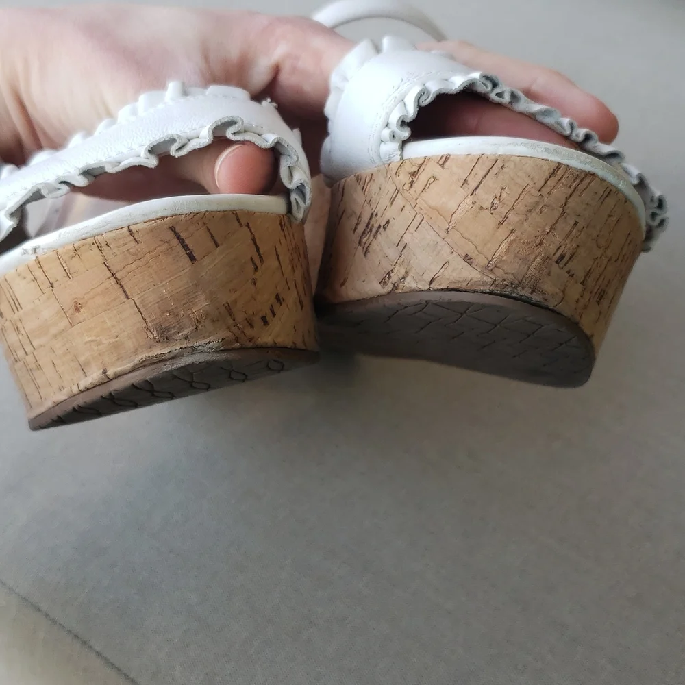 Kate Spade Frilly Platform Wedges, Size 8